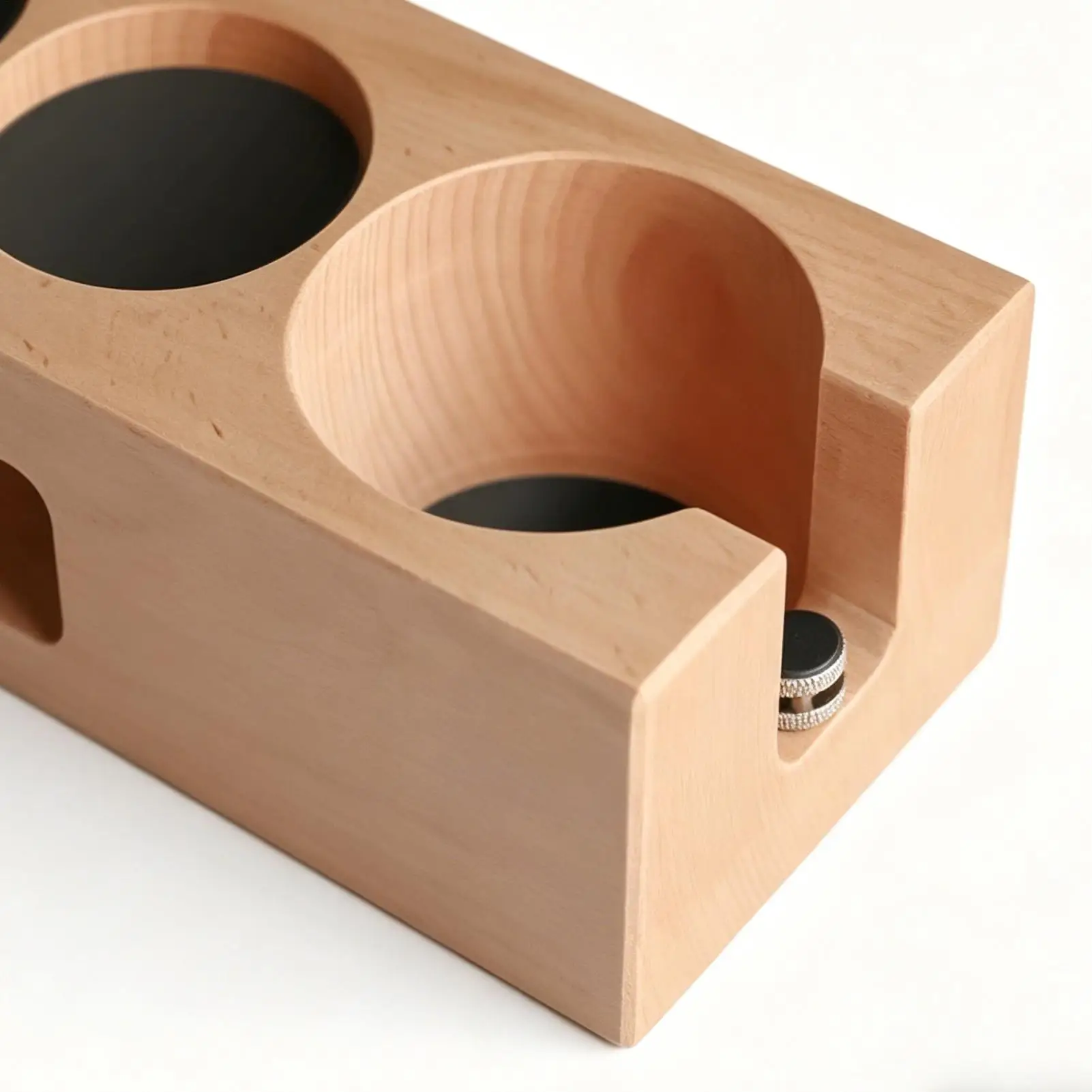 

Coffee Tamping Station Non-Slip Wood Espresso Organizer Stand Coffee Tamper Station For Counter Home Dining Room Shop Bar Dorm