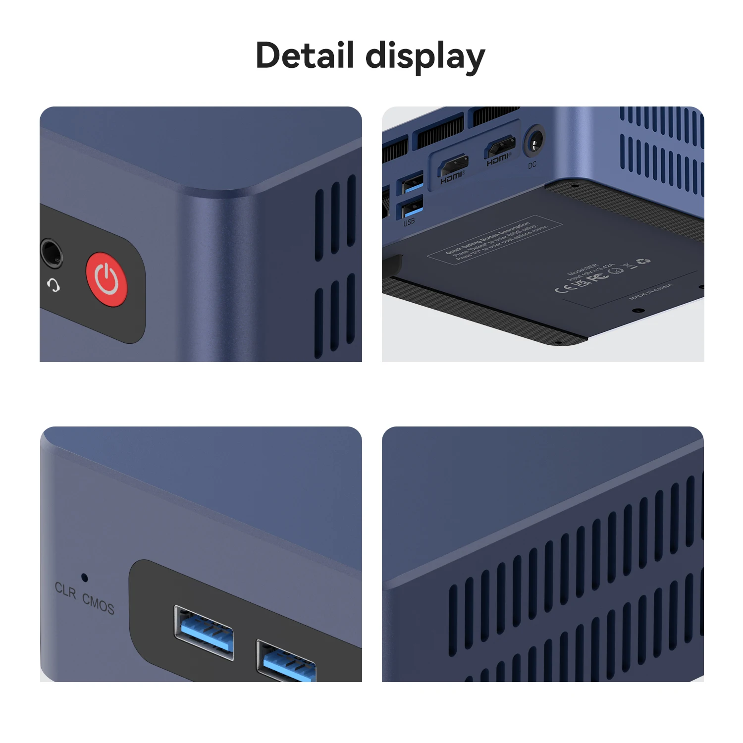 Beelink SER Mini PC AMD R3 3200U 16GB DDR4 2400MT/S 512GB RAM WIFI5 BT5.0 M.2 2280 PCIe 3.0*4 RJ45 كمبيوتر مكتبي لألعاب سطح المكتب #2