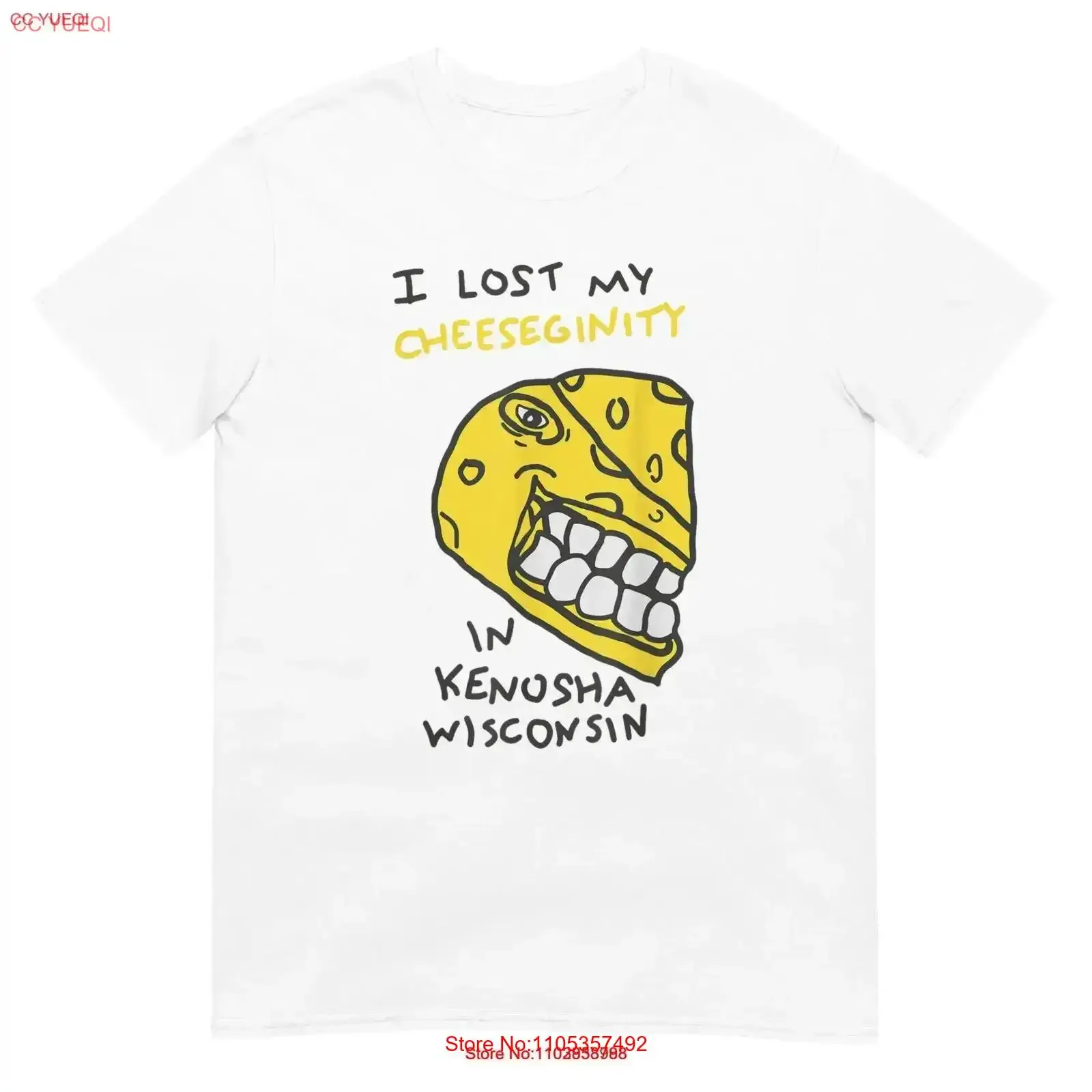 I Lost My Cheeseginity in Kenosha Wisconsin T Shirt vintage Washed fashion designer clothes homme Soft graphic Slightly Unisex