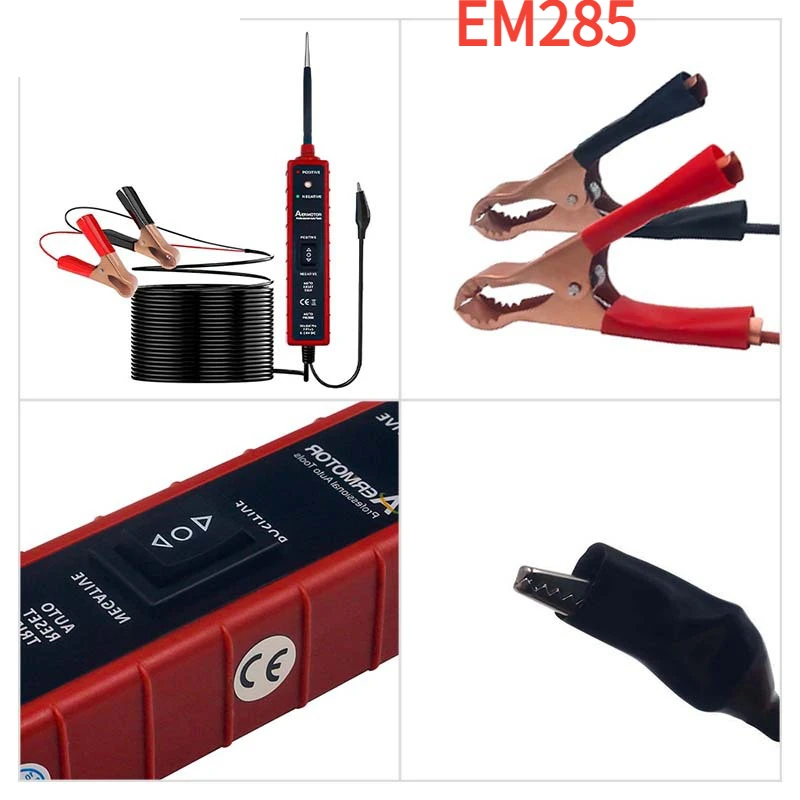 Latest EM285 Automotive Electric Circuit Tester Car Electrical System Tester DC Automotive Multi-function Drive 6-24V Test Tool