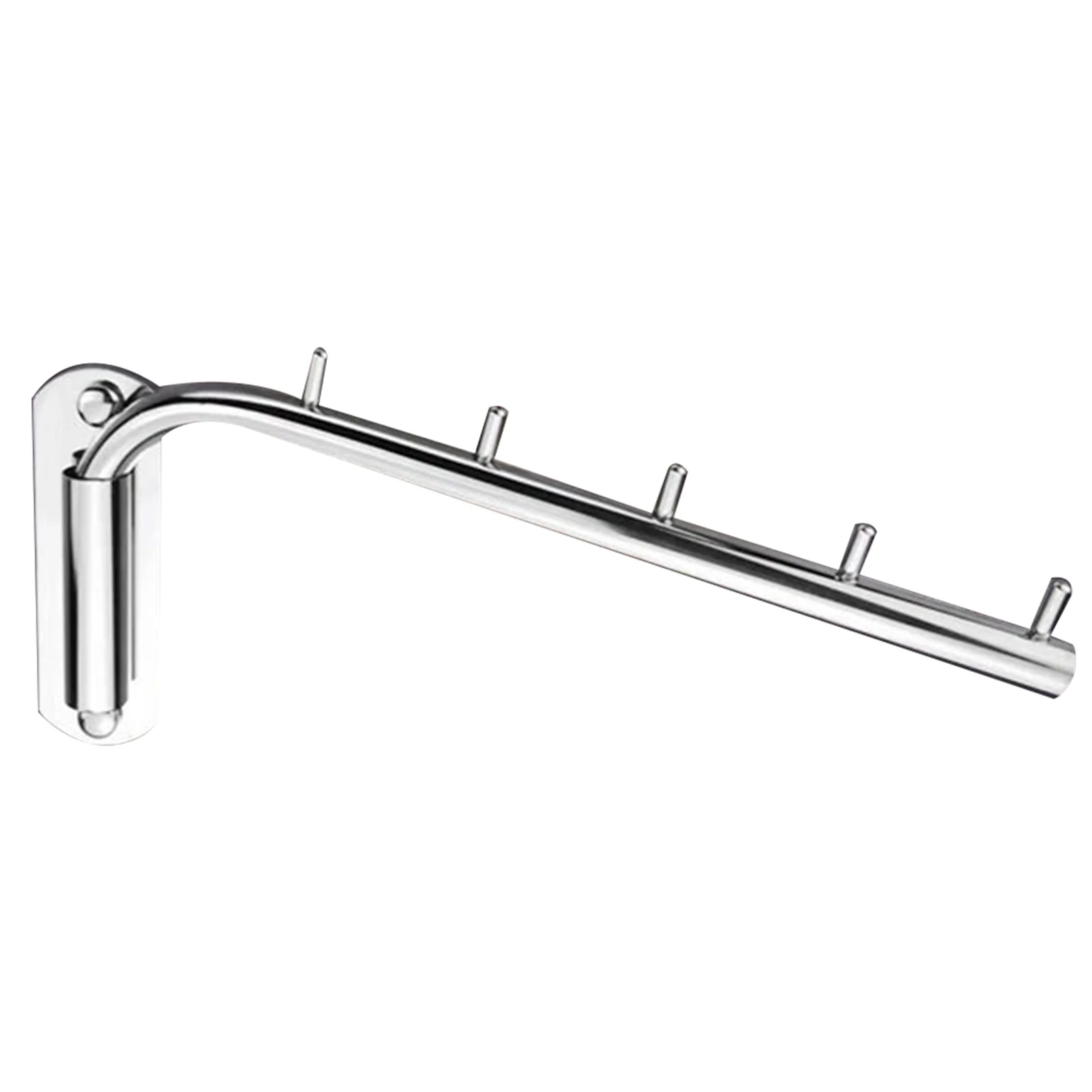 Stainless Steel Clothing Hook Wall Mounted Swivel Coat Hat Hanger for Bathroom Heavy Duty Easy Installation In Stock