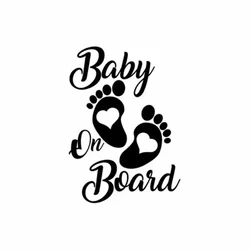 Auto Sticker Baby Voetafdrukken Baby Aan Boord Pvc Sticker 3d Vinyl Stickers Creatieve Auto Styling Decoratoin Auto-Accessoires