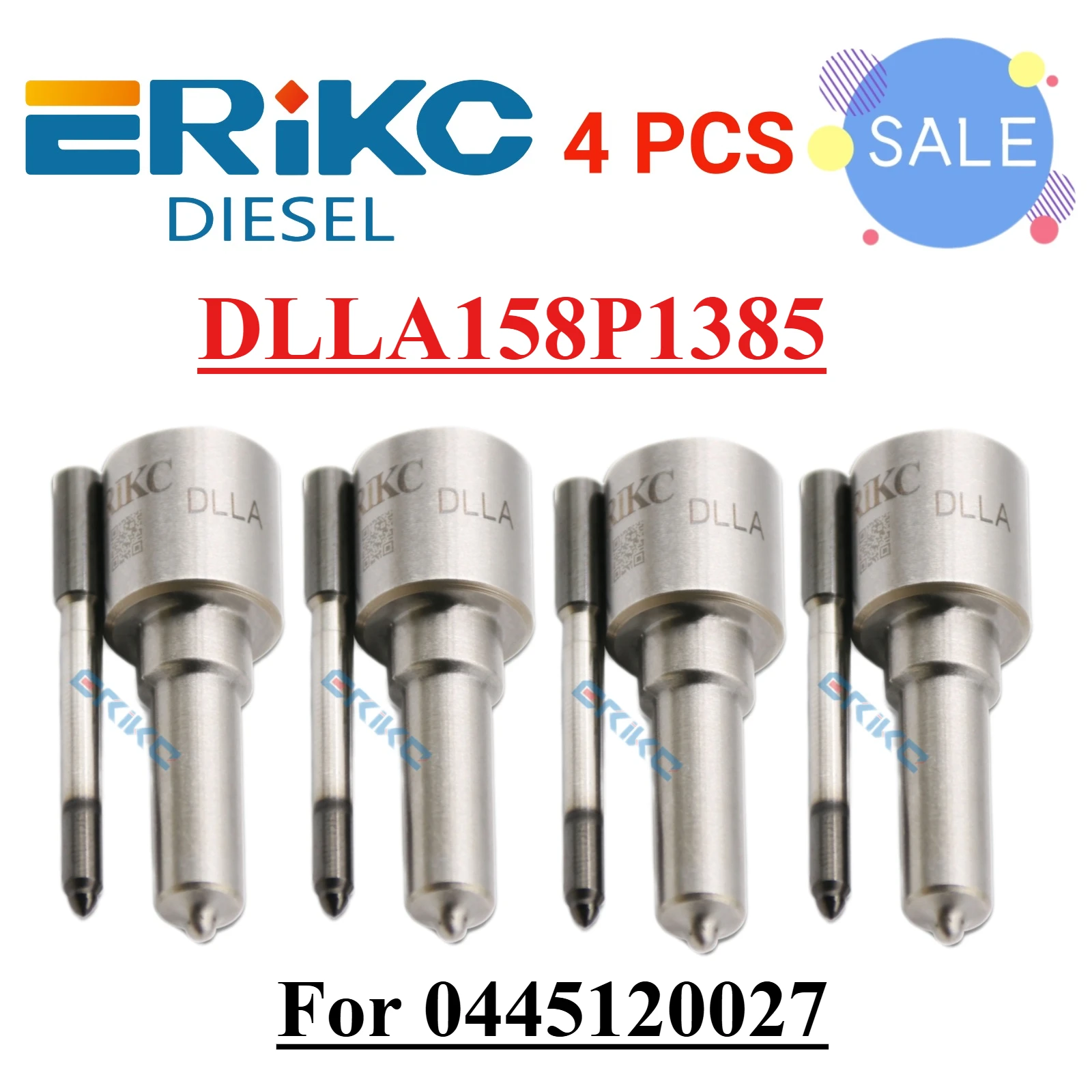 Diesel Injector Nozzle DLLA158P1385 Fuel Dispenser Nozzle Assembly DLLA 158 P 1385 Black Needle Nozzle 0433171860 for 0445120027