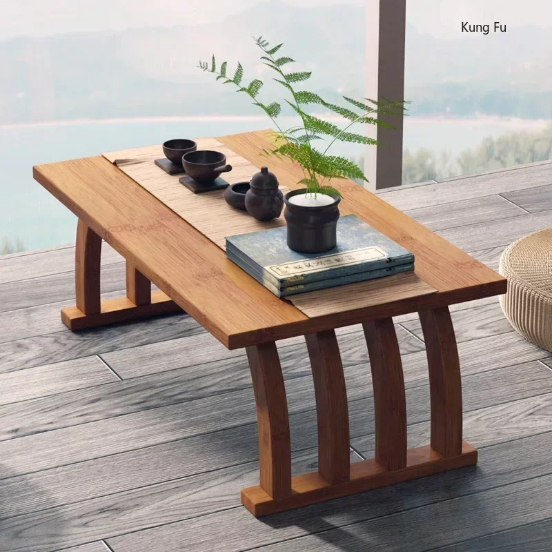 

Rectangle Vintage Design Coffee Table Bedroom Antique Low Aesthetic Unique Coffee Table Bamboo Home Furniture