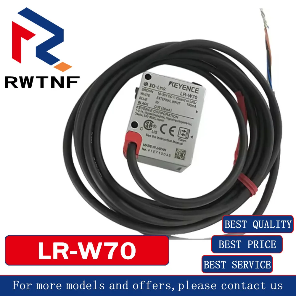 LR-W70 New Genuine KEYENCE Small Spot Cable Type Photoelectric Laser Color Sensor