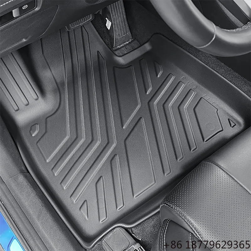 4pcs Luxury European Pattern Car Floor Mats All-Season All Vehicles SUVs