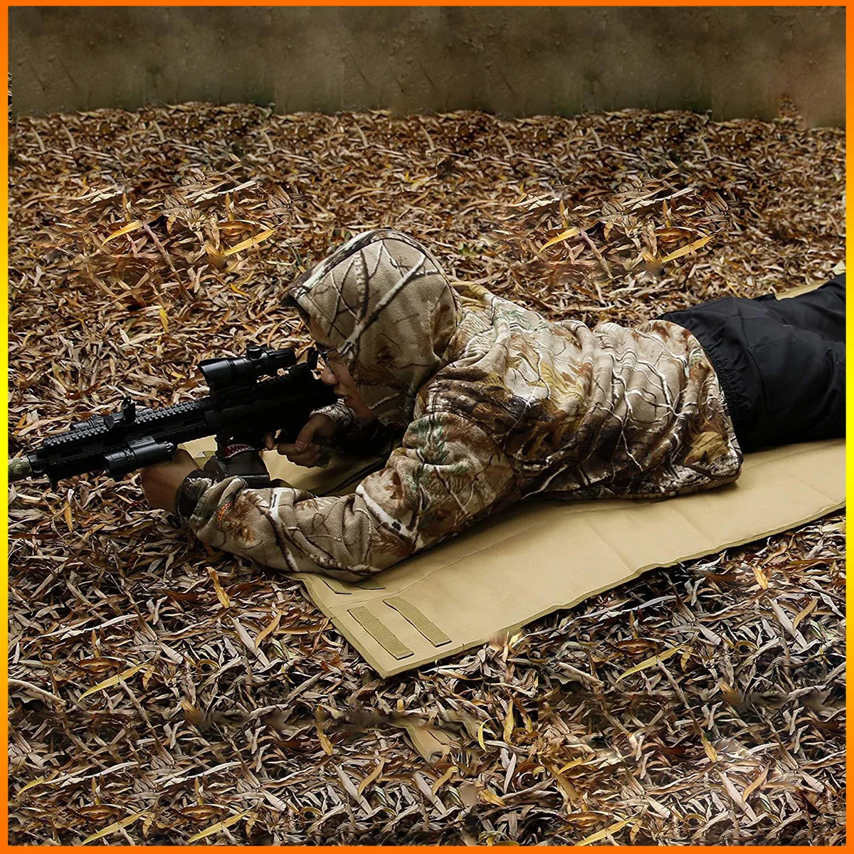 Tactical Extra Large Shooting Mat Prone Padded Roll Up Portable Waterproof Hunting Matsfor outdoor Hunting Shooters Range Rifle