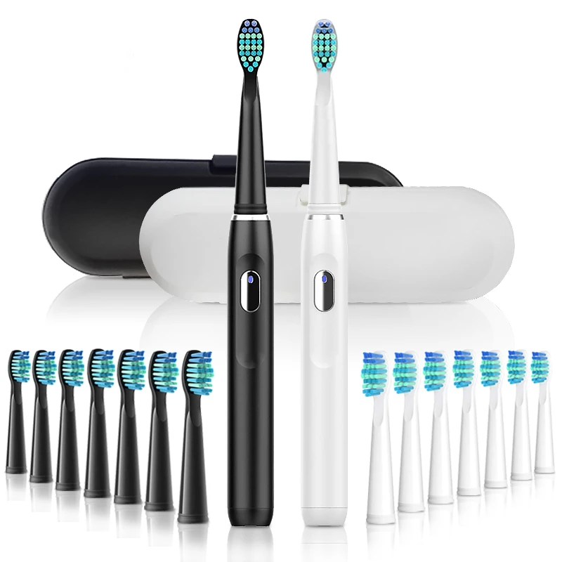 Electric Toothbrush Rechargeable Buy One Get One Free Sonic Toothbrush 4 Mode Travel Toothbrush with 3 Brush Head Gift