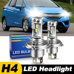 1pc/2Pcs For Honda Fit 2006-2013 2014-2020 Car Super Bright White 12000lm H4 9003 LED Headlight Hi/Low Beam Bulbs Canbus