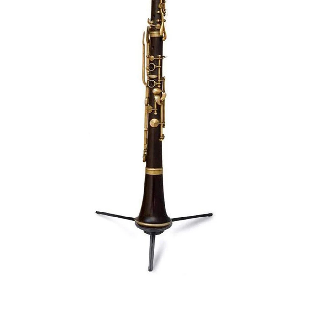 

s Clarinet Stand Foldable Portable Oboe Holder Metal Plastic Bracket Stable Support Musical Instrument Accessories Lightweight