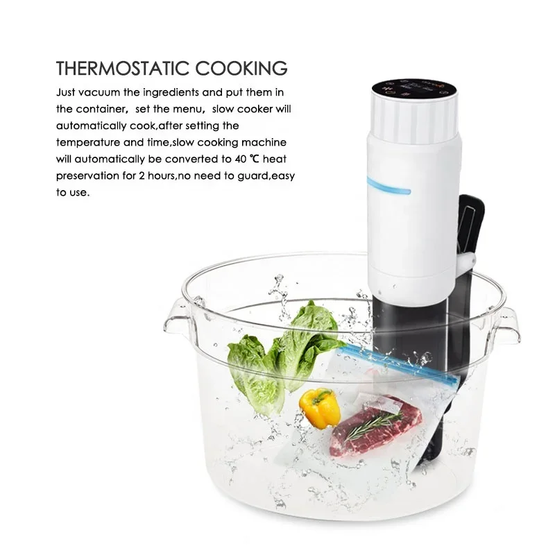 Huishoudelijke Lage Temperatuur Slowcooker Lage Prijs Sous Vide Cooker Machine Set Home Sous-Vide Alimentaire Rundvleeskoker