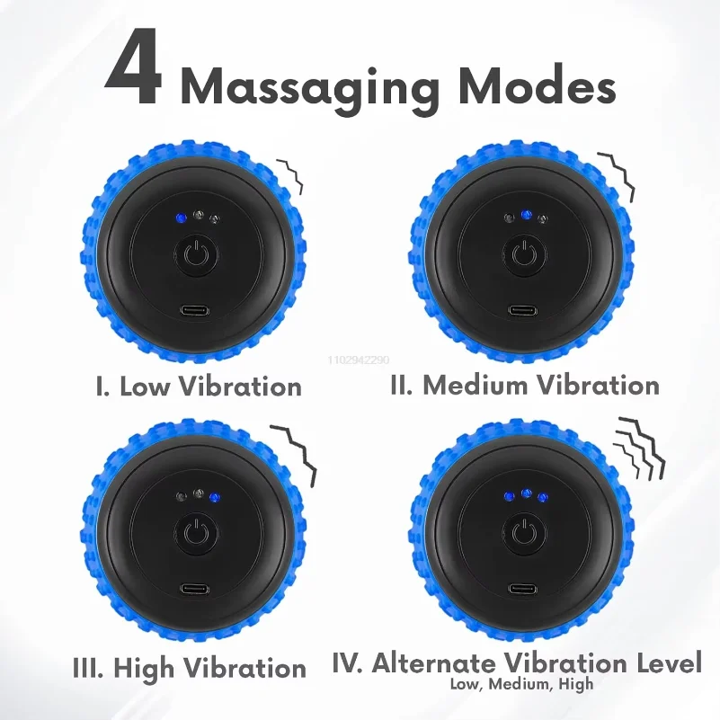 Yoga Fascia Ball Electric Peanut Ball USB Rechargeable Massage Ball Leg Muscle Relaxer Shoulder Neck Waist Massage Muscle Relax