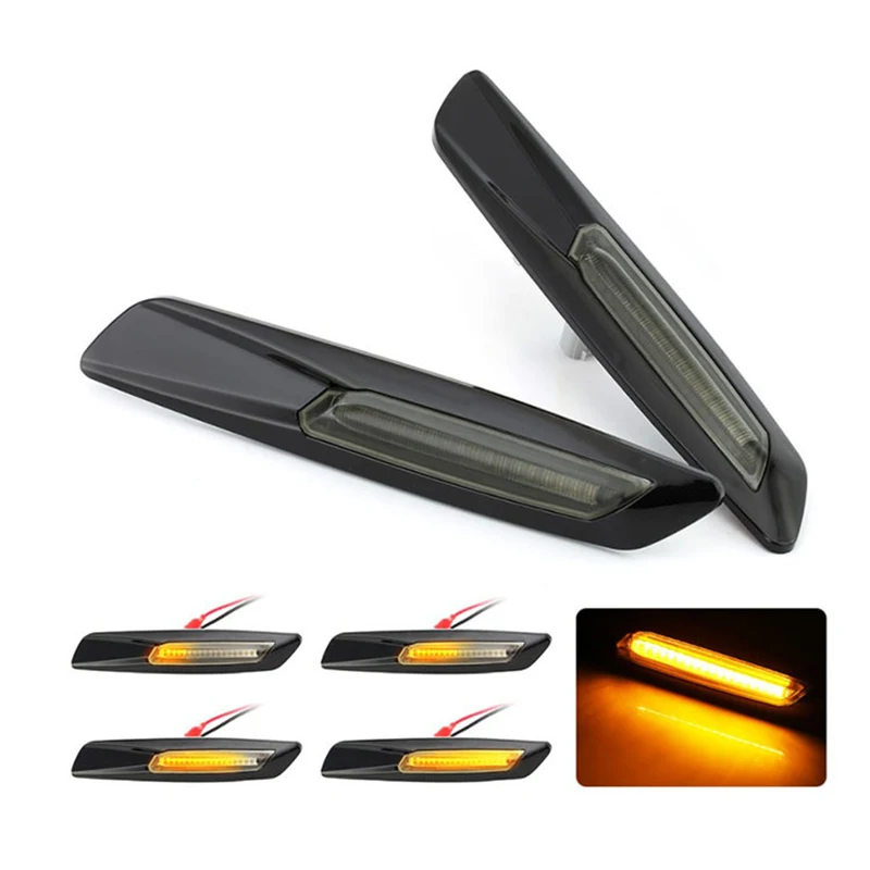 

A Pair LED Side Marker Light Flowing Water Indicator Car Turn Signal Lights For BMW E60 E61 E39 E81 E82 E87 E90 E91 E92 E93