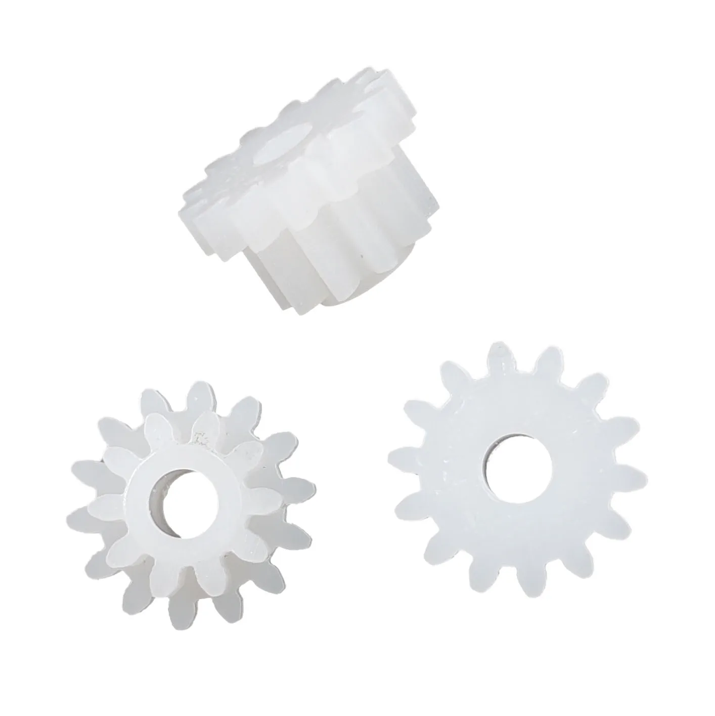 14102B 0.5M Double Plastic Gear 8MM Diameter 14 Teeth + 10 Teeth Double-layer Pinion Toy Accessories 14+10T 10pcs/lot