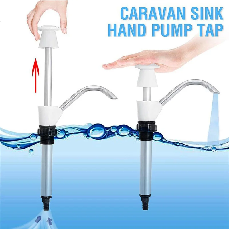 MOPHE-Strumento di sostituzione della pompa a mano dell'acqua per il rubinetto del lavandino del rimorchio da campeggio Strumenti di pompaggio del camper Rubinetto di scarico della pompa a mano dell'acqua del lavello