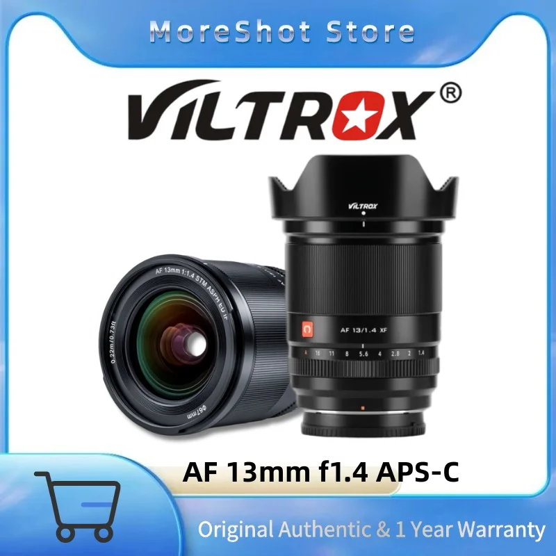 Viltrox  AF 13mm f1.4 APS-C Camera Lens Ultra Wide Angle for Sony E a9 a7RIV ZV-E10 Fujifilm Fuji X X-T4 X-T30 XS20 Nikon Z