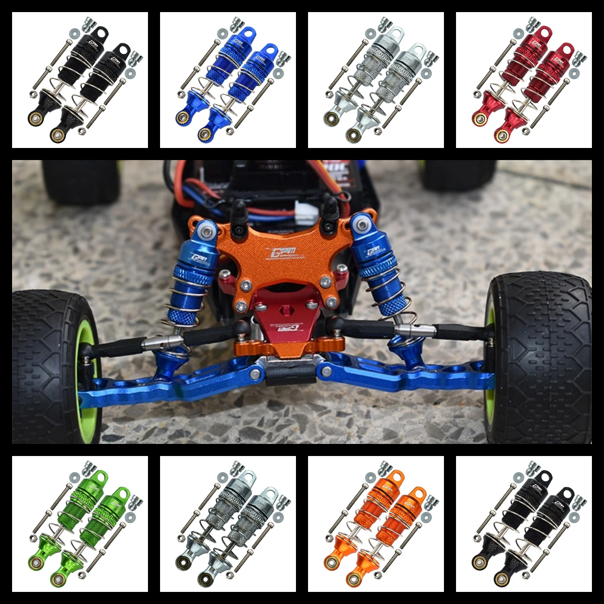 

Алюминиевые передние пружинные демпферы GPM для LOSI 1/18 Mini-T 2.0 1/16 Mini-B