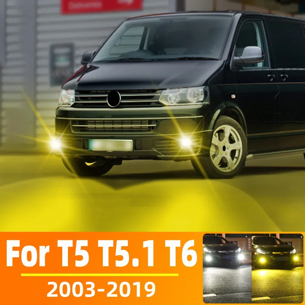 

2Pcs LED Fog Lamp Bulbs for VW Multivan Transporter Caravelle T5 T5.1 T6 (2003-2019) White Front Driving Light Canbus