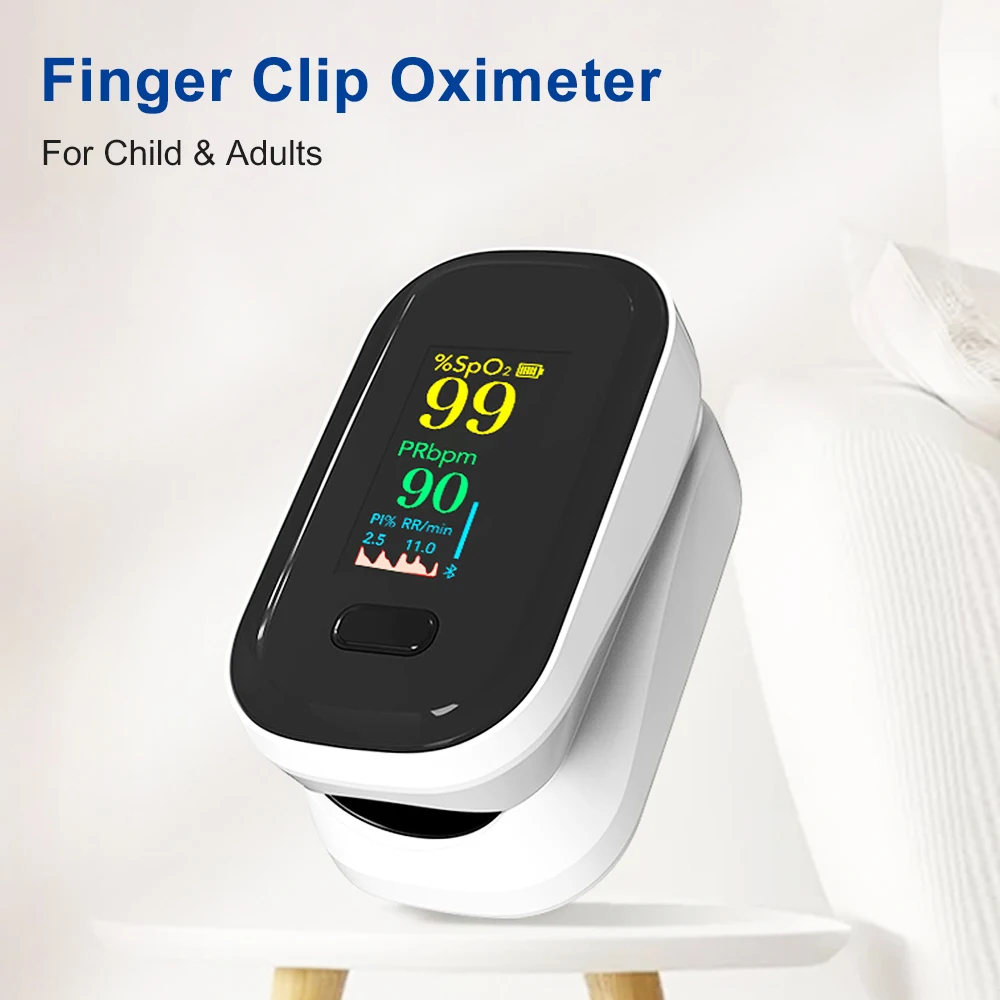 

Medical Oximeter Portable 4 Colors Fingertip Pulse Blood Oxygen Saturation Monitor high quality SpO2 Digital LED Display Child