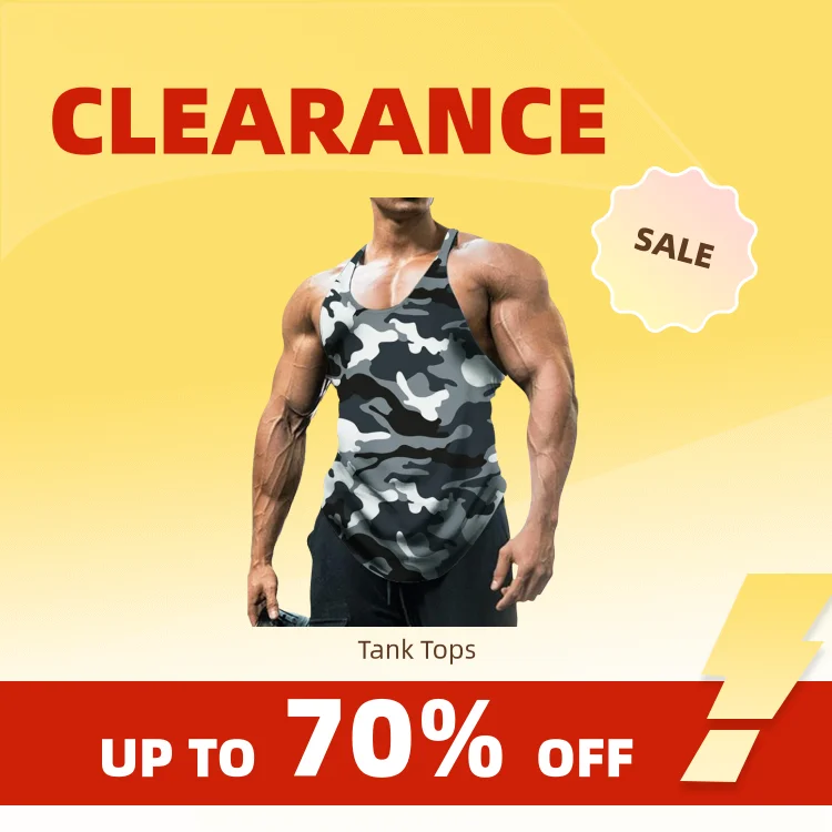 Clearance_Vest da allenamento fitness sportivo vintage senza maniche mimetico sottile da uomo_Acalizzazione continua