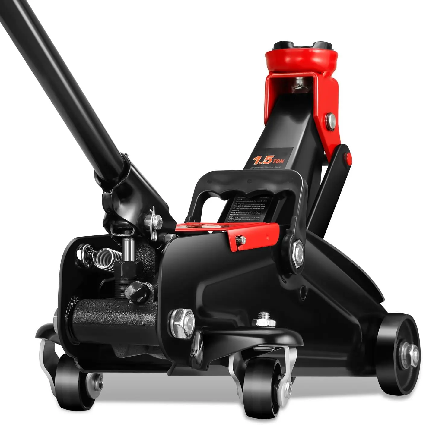 

1.5 Ton Floor Jack, Heavy Duty Steel Hydraulic Car Jack with Single Piston Quick Lift Pump, Hydraulic Racing Floor Jack, Lifting