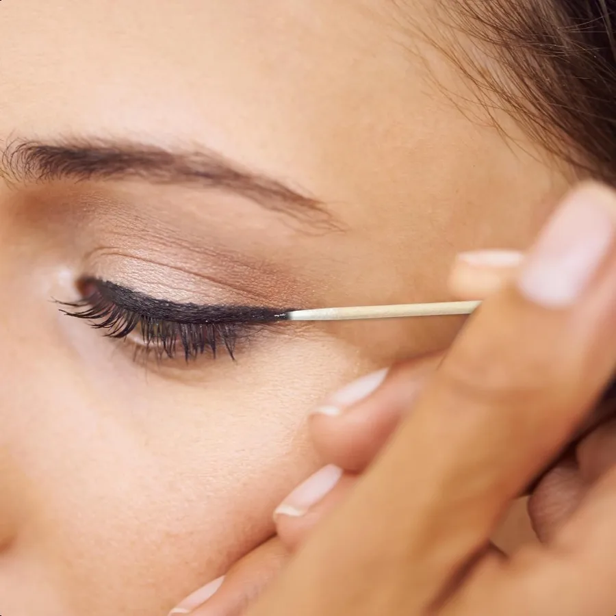 600개입 뾰족한 면봉 네일 미니 팁 마이크로블레이딩 면봉 매니큐어 클리닝 도구 미세 포인트 정밀 마이크로 S