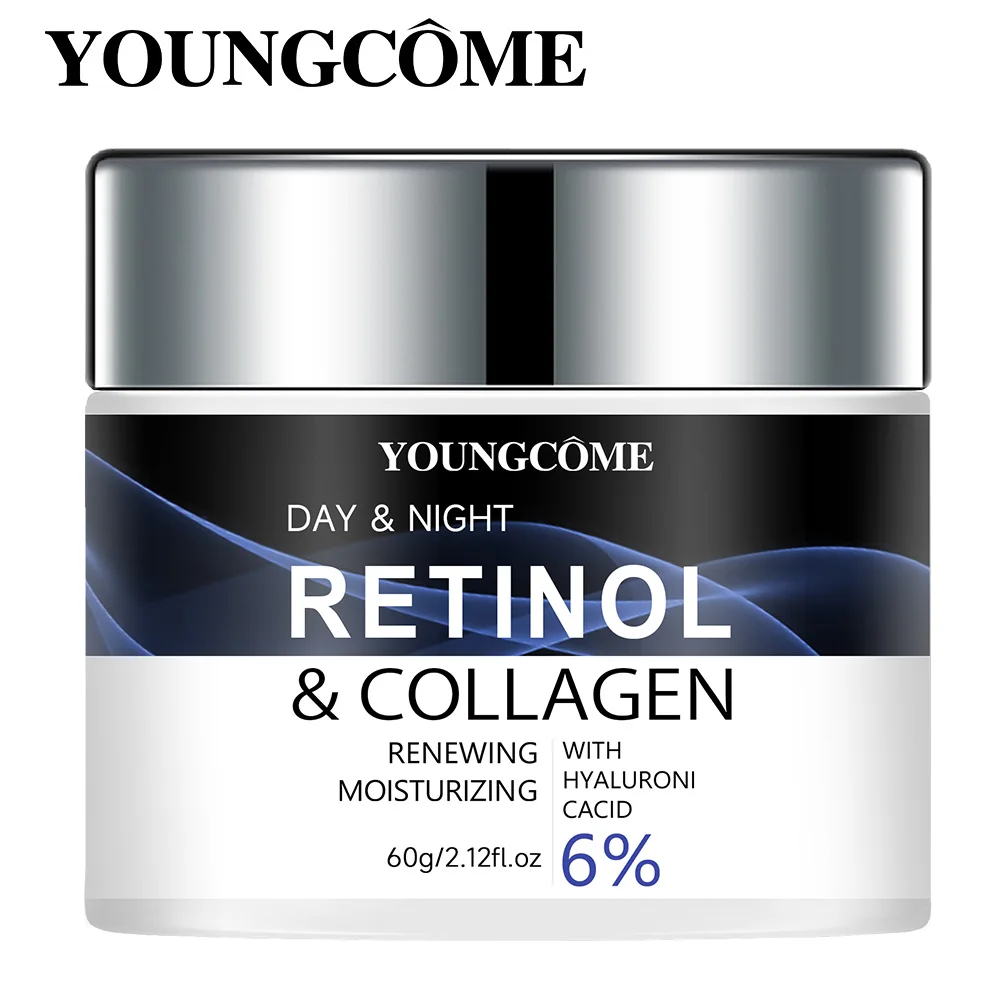 30G/60G Kollajen ve retinol içeren süper nemlendirici krem, nemlendirici kuru ciltler, nazik canlandırıcı ve emilmesi kolay