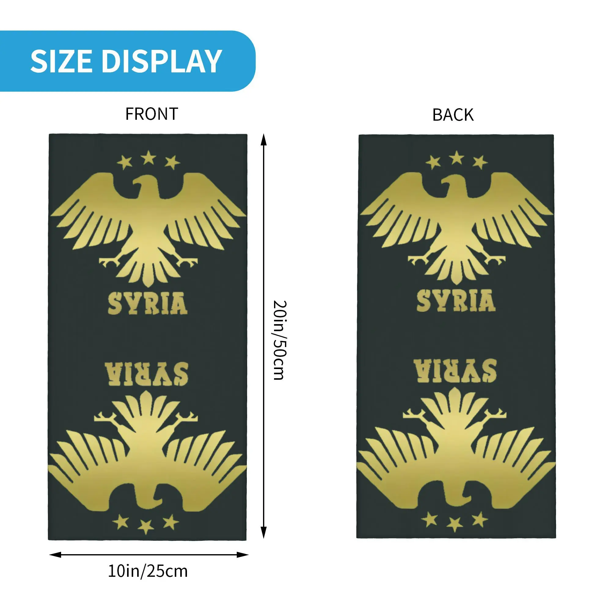 

The Syrian Eagle Bandana Fashion Punk Balaclava Summer Hiking Camping UV Protection Cycling Mask Neck Cover Tactical Mask