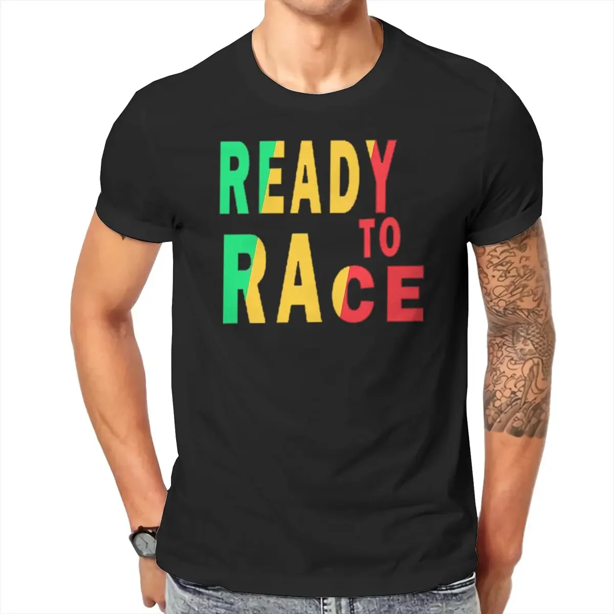 Tops 100% Cotton Fun Fashion  Ready To Race Championship Bucket Men's and women's T-shirts Tshirt Top