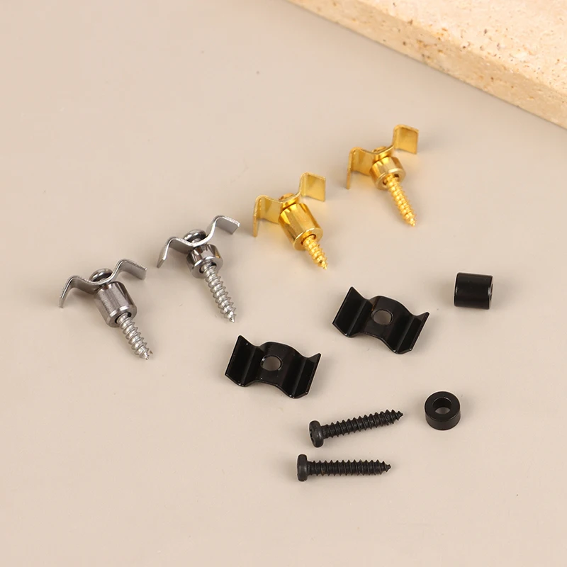 1Set Guitar String Trees Retainers Electric Guitar With Screw String Guides Gold/Silver/Black Choose Guitar Accessories