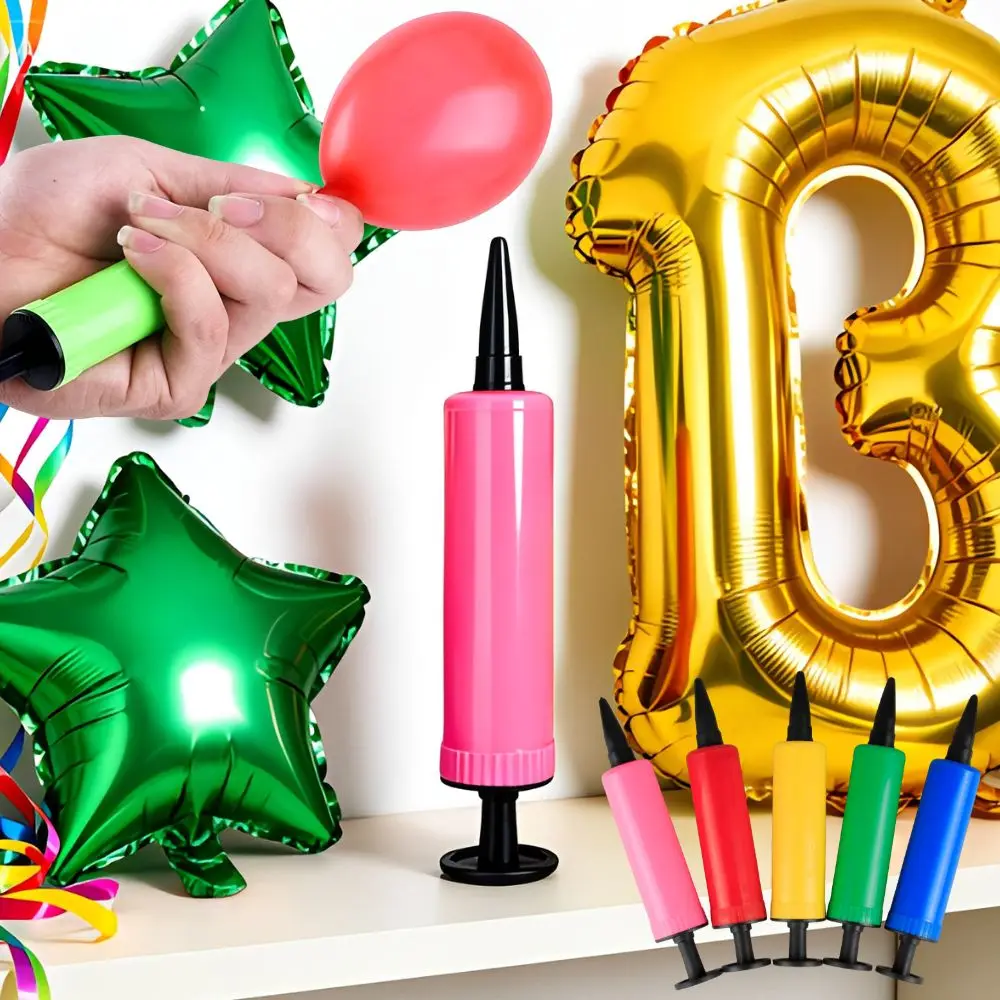 1/5/8pcs Random Bright Color Handheld Balloon Pump Portable Air Blower for Party Decor Balloons YMY