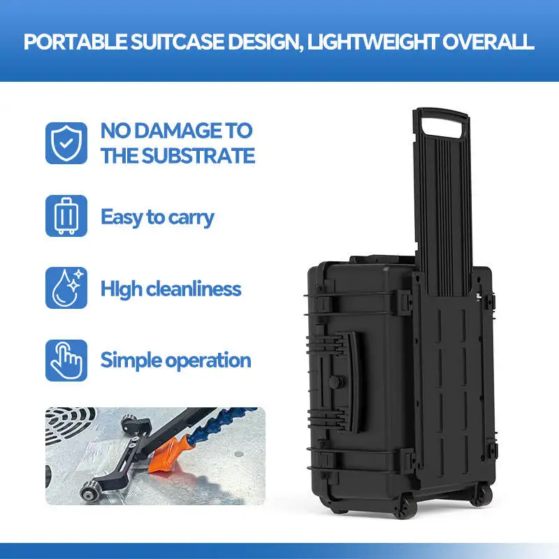 Лазерный очиститель 100 Вт-500 Вт, высококачественная волоконная лазерная чистящая машина Oli Paint Resin, портативная лазерная машина для очистки