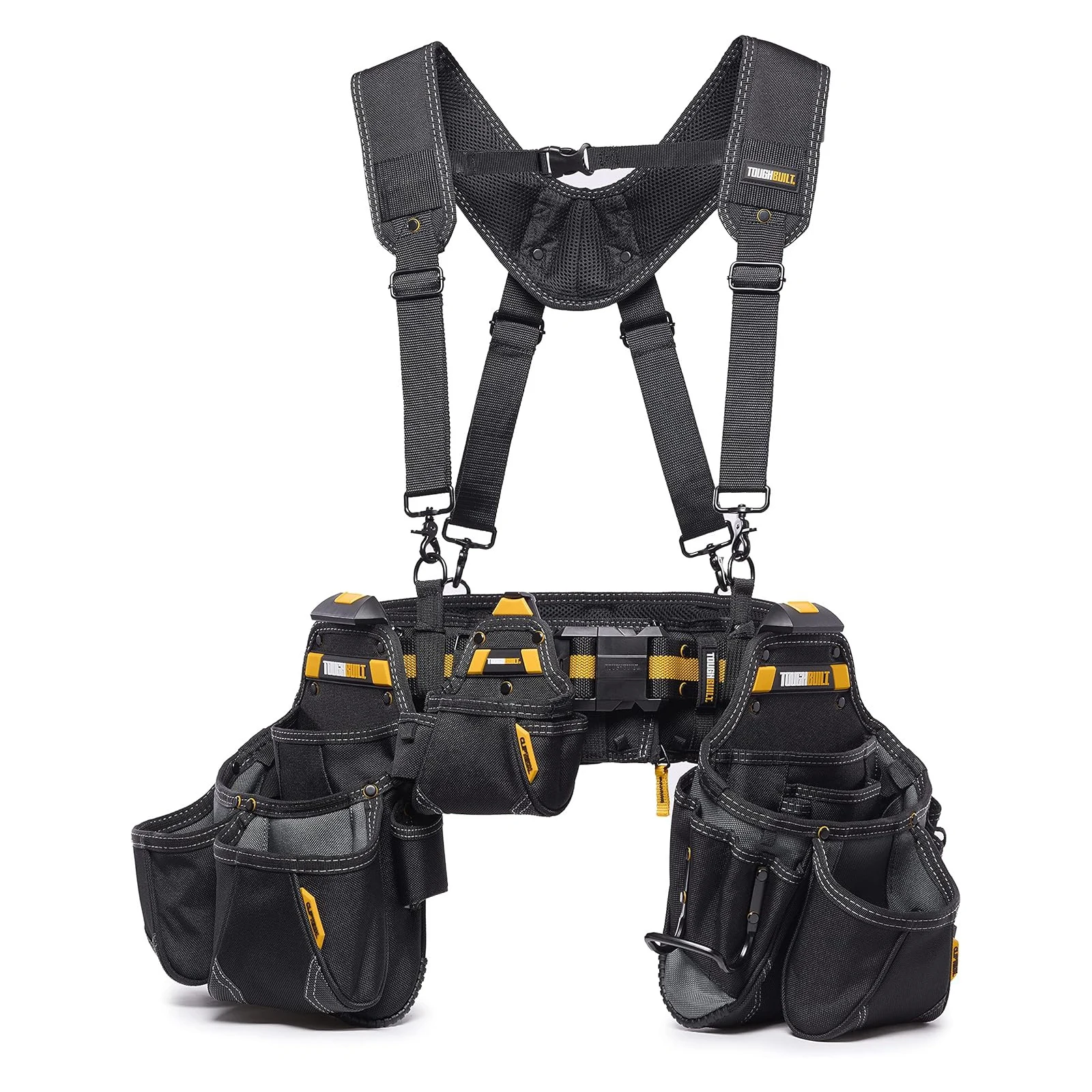 TOUGHBUILT TB-CT-101-5P 5pc Pro Contractor Tool Belt Set Waist Bag Belt Shoulder Strap Power Tool Accessories