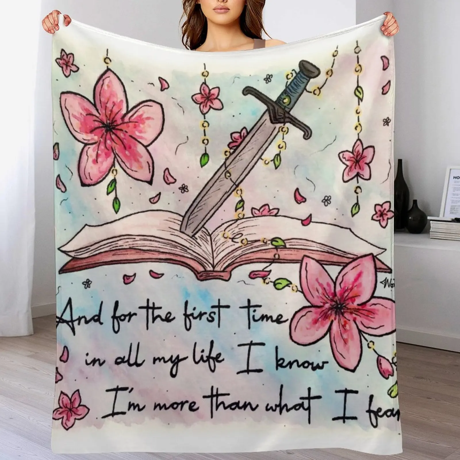 

Blossoms Books & Bracken Inspired by The Amazing Devil Throw Blanket Nap For Decorative Sofa Soft Plaid Single Blankets