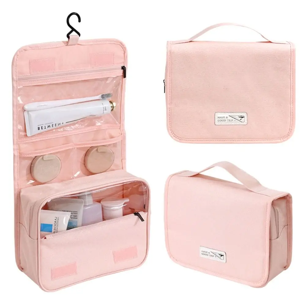 

Large Capacity Hanging Cosmetic Bag with Hook Waterproof Travel Toiletry Bag Multifunctional Skincare Storage Makeup Bag Girls
