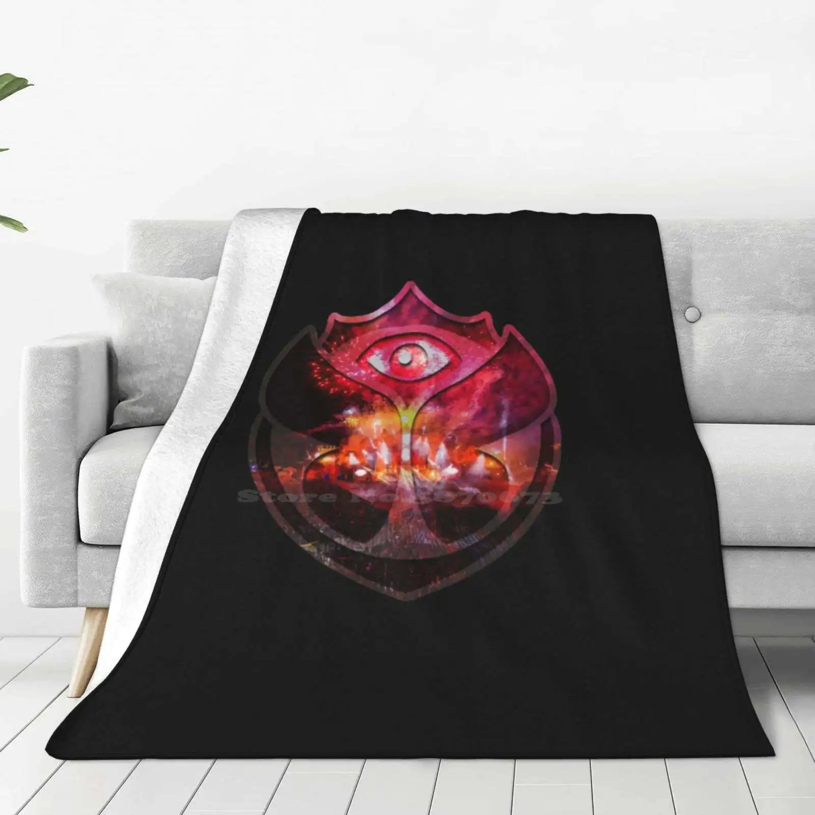 Tomorowland Logo Trend Style Funny Fashion Soft Throw Blanket Edm Florida Ultra Vsco Avicii Kygo Tiesto Hardwell Tieso Music