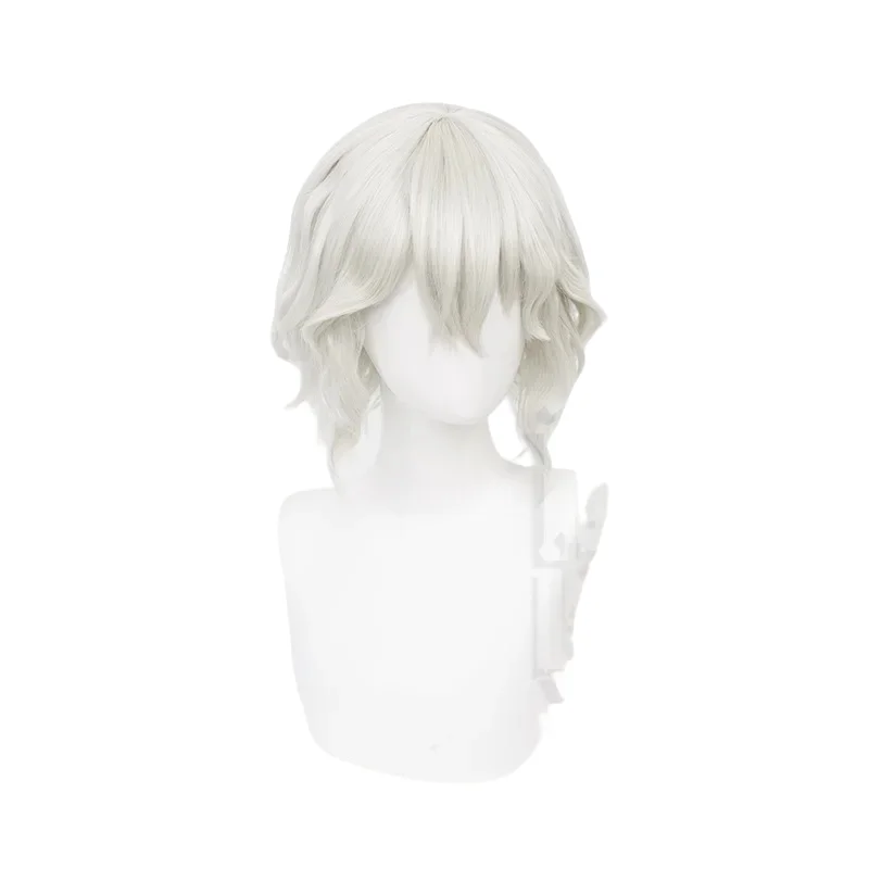 Orologio da notte lthaqua Parrucca Cosplay Gioco Identity V 35CM Off White Capelli sintetici resistenti al calore Parrucche COS per feste di Halloween + berretto per parrucca