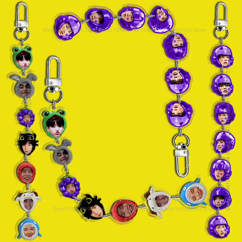 НОВЫЙ милый акриловый брелок Kpop Idol Bunch, забавный брелок для ключей Jikookvminkook Funs, подарочные аксессуары, товары