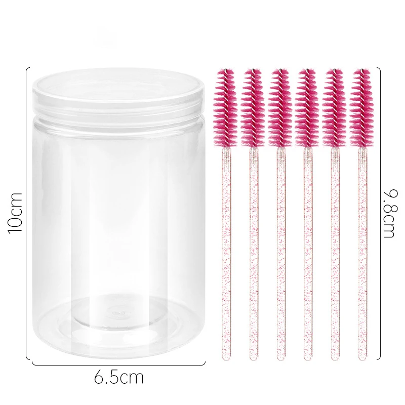 50/100PCS/Bottle Crystal Mascara Wands Applicator Disposable Diamond Eyelash Brushes Comb for Women Beauty Makeup Brush Tools