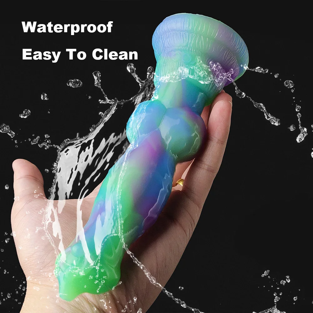 YOCY 7.08 Inch Fantasy Wolf Dog Dildo Silicone Monster Anal Plug Toys With Suction Cup For Beginner G-Spot Stimulator Women Men