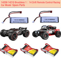 14209 14210 80KM/H Brushless High-Speed Remote Control Car RC Truck Spare Parts 7.4V 2S 3000Mah 11.1V 3S 2700MAH Battery