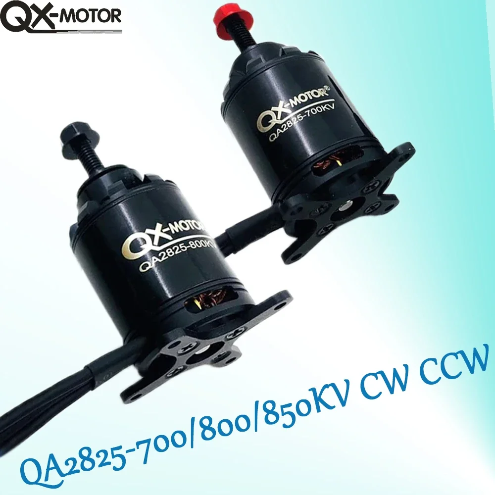 

QX-MOROT QA2825 бесщеточный двигатель 700KV 800KV 850KV CW/CCW, оснащенный 60A ESC, подходит для многоосных самолетов