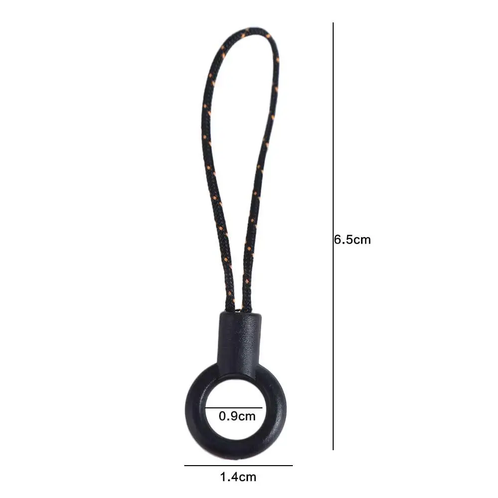 حبل تعليق للهاتف المحمول دائري أسود، حبل صغير متعدد الوظائف، حبل تعليق للمفاتيح، زينة للهاتف، شريط للهاتف الخلوي