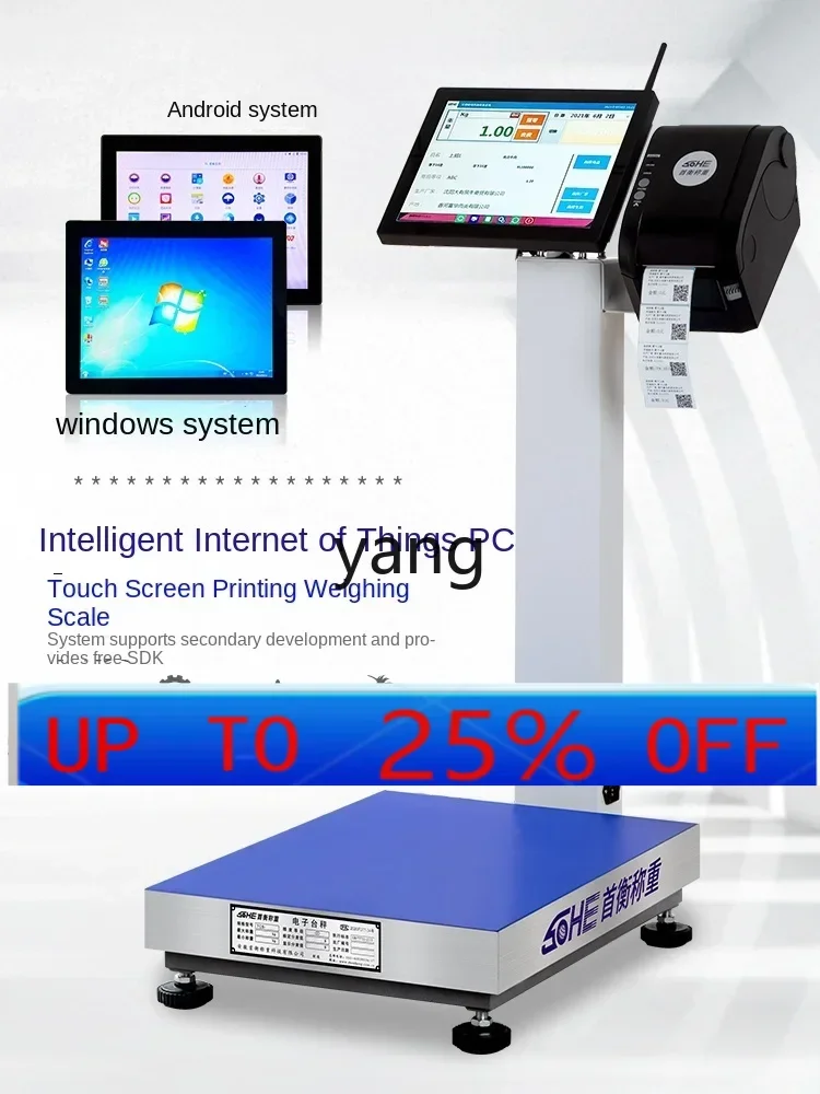 Lhh Smart PC Printing Electronic Scale Canteen Acceptance Farmers Warehousing