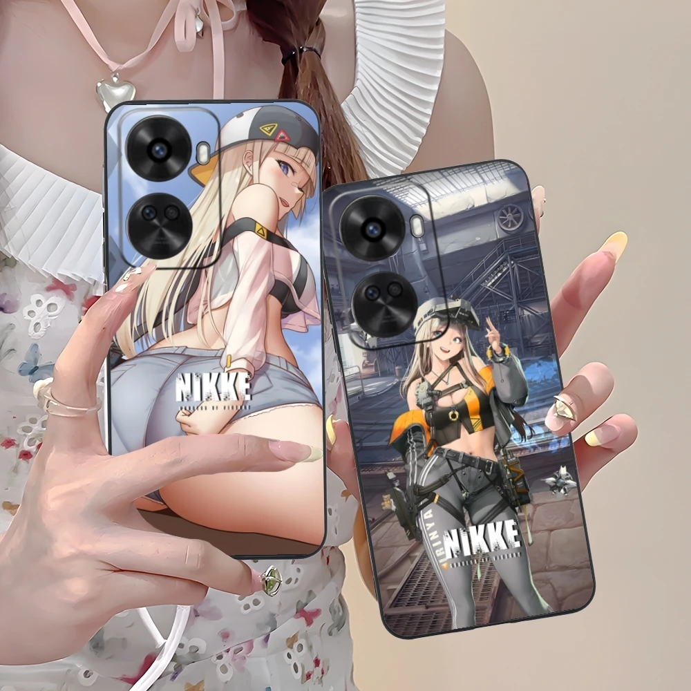 Goddess NIKKE Centi Mobile Cell Phone Case for Huawei Nova 12 11 10 9 8 7 Pro SE 5G Black Soft Phone Cover Shell