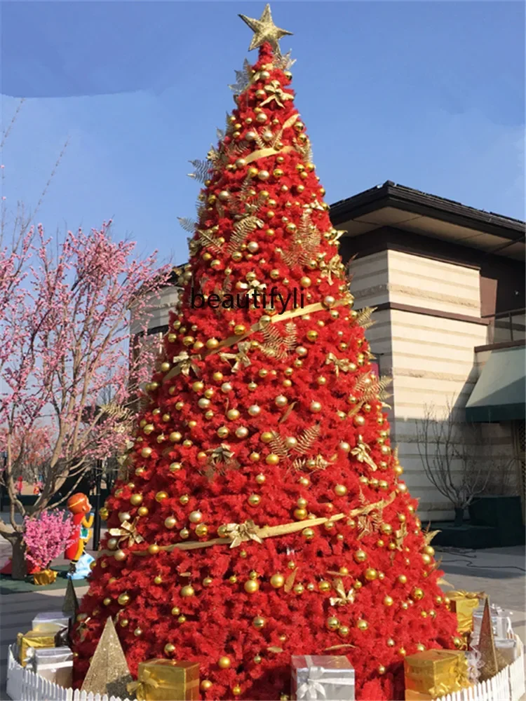 Large Christmas tree frame 3m 4m 5m 6m golden blue pink Christmas tree