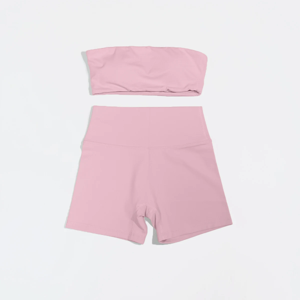 Sommerliches trägerloses Sport-BH- und Crop-Top-Set für Damen, Fitness, Yoga, Workout, Gym-Outfit, Deportivos Mujer, 2-teiliges Sportoutfit – Detail 8