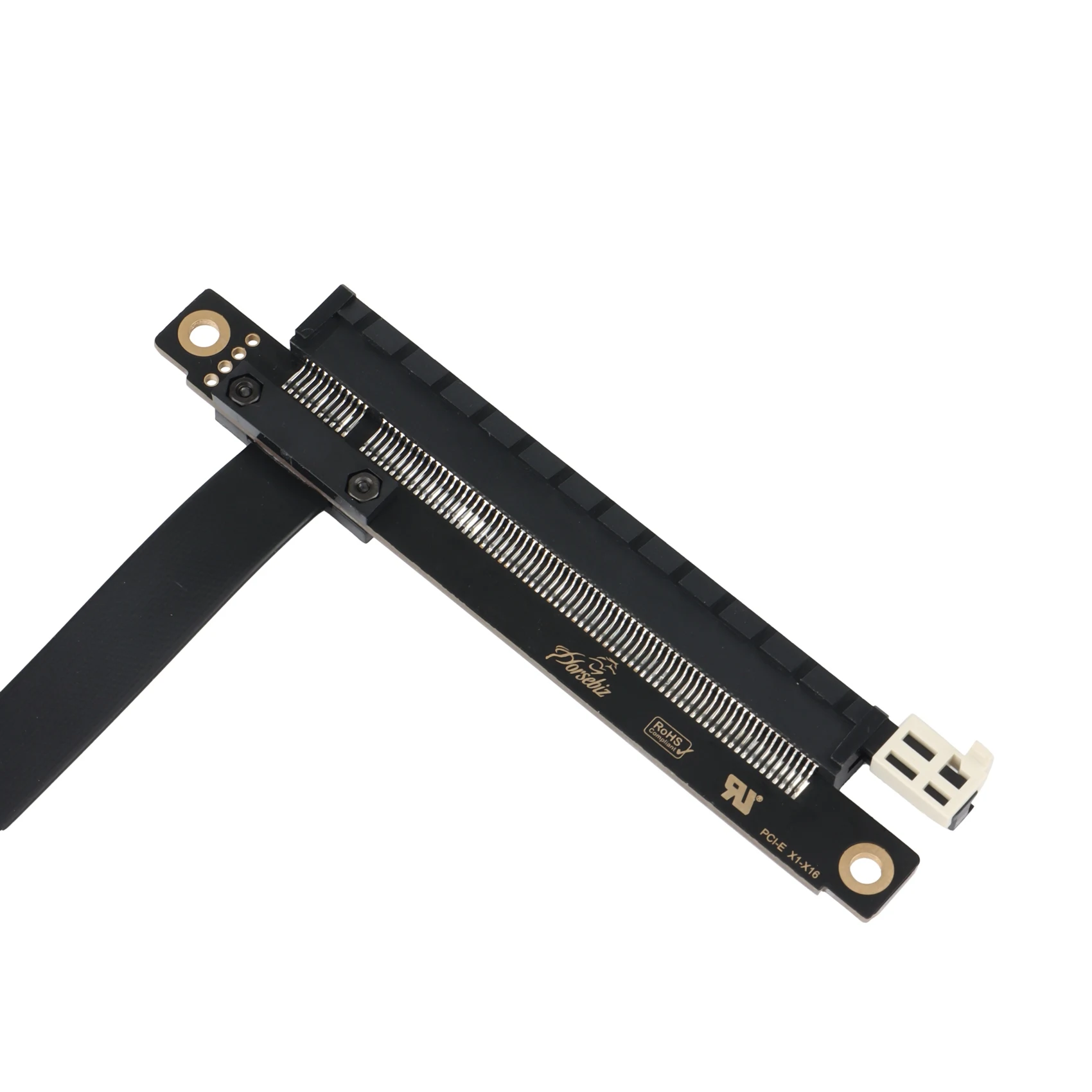 HJ-1X PCIE 1X Naar 16X Overdrachtskabel Verlengkabel Geluidskaart Grafische Kaart Netwerkkaart Blockchain Mijnbouw