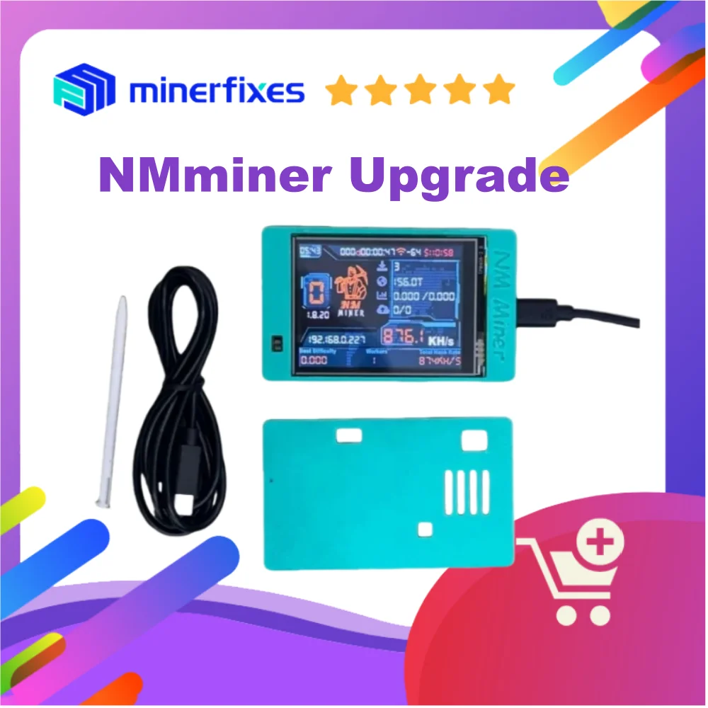 NerdMiner V2 NMMiner ترقية 2.8 بوصة عرض آلات التعدين المشفرة 1000KH/S سولو مينر المنزل استخدام BTC بيتكوين اليانصيب مينر #1