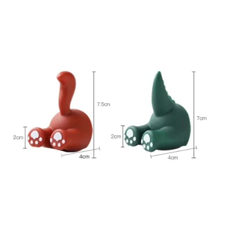 1PC Cartoon Cute Animal Hook Bathroom Plug Bracket Key Hanger Behind Door Non-Marking Punch-Free